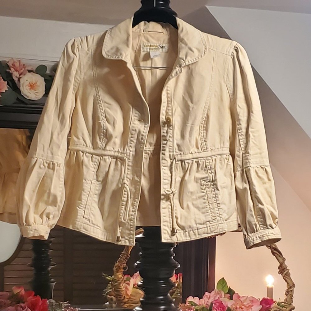 Moda International London Jean Chino Jacket Khaki Small